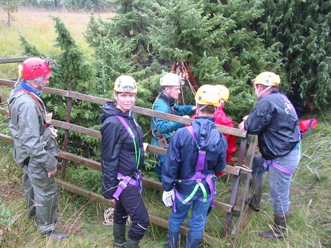 Descente puits de mine